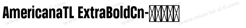 AmericanaTL ExtraBoldCn字体转换